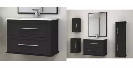 Тумба с раковиной «Cezares» Tiffany 60 (Glass 61/46) подвесная Nero grafite Тумба с раковиной «Cezares» Tiffany 60 (Glass 61/46) подвесная Nero grafite