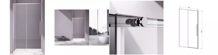 Душевая дверь «Vincea» Slim-N VDS-4SN100CL 100/195 прозрачная/хром универсальная Душевая дверь «Vincea» Slim-N VDS-4SN100CL 100/195 прозрачная/хром универсальная