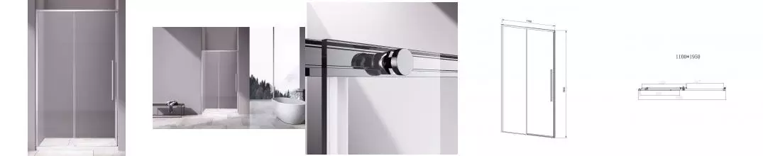 Душевая дверь «Vincea» Slim-N VDS-4SN110CL 110/195 прозрачная/хром универсальная Душевая дверь «Vincea» Slim-N VDS-4SN110CL 110/195 прозрачная/хром универсальная