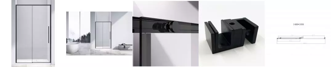 Душевая дверь «Vincea» Slim-N VDS-4SN140CLB 140/195 прозрачная/чёрная универсальная Душевая дверь «Vincea» Slim-N VDS-4SN140CLB 140/195 прозрачная/чёрная универсальная