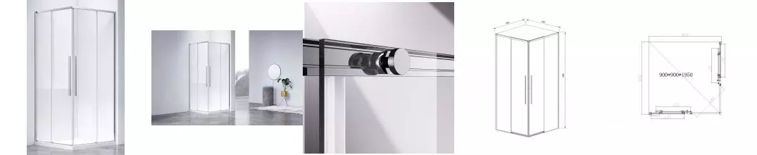 Душевой угол-ограждение «Vincea» Slim-N VSS-4SN900CL 90/90 прозрачный/хром прямоугольный без поддона универсальный Душевой угол-ограждение «Vincea» Slim-N VSS-4SN900CL 90/90 прозрачный/хром прямоугольный без поддона универсальный