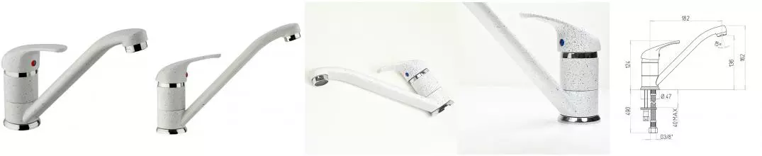 Смеситель для кухонной мойки «Paini» Jolly 6990573Z1KM ultrawhite Смеситель для кухонной мойки «Paini» Jolly 6990573Z1KM ultrawhite