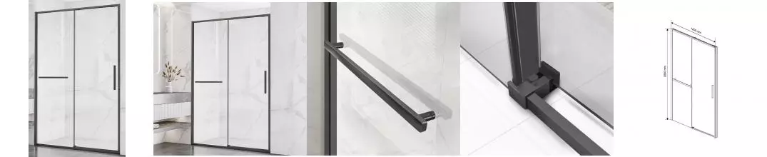 Душевая дверь «Vincea» Slim Soft VDS-1SS120CLGM 120/200 прозрачная/вороненая сталь Душевая дверь «Vincea» Slim Soft VDS-1SS120CLGM 120/200 прозрачная/вороненая сталь