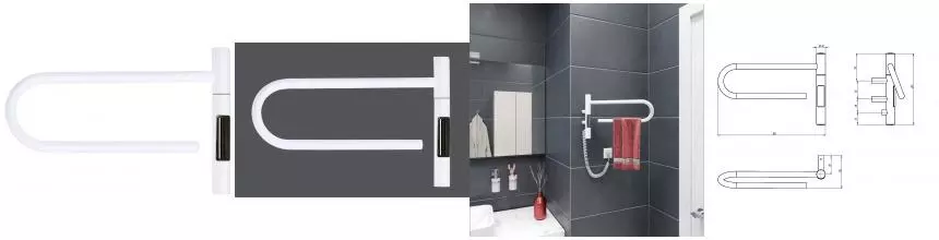 Электрический полотенцесушитель «Vincea» VTD-1P1WE 39/25 белый Электрический полотенцесушитель «Vincea» VTD-1P1WE 39/25 белый