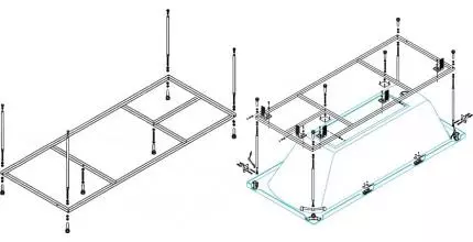 Каркас под ванну «Cezares» Plane 190/90 