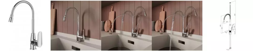 Смеситель для кухонной мойки «Milardo» Meal M07SB2FM05 хром Смеситель для кухонной мойки «Milardo» Meal M07SB2FM05 хром