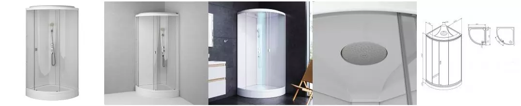 Душевая кабина «Am.Pm» X-Joy W88C-301-090WT64 90/90 низкий поддон прозрачная/белая Душевая кабина «Am.Pm» X-Joy W88C-301-090WT64 90/90 низкий поддон прозрачная/белая