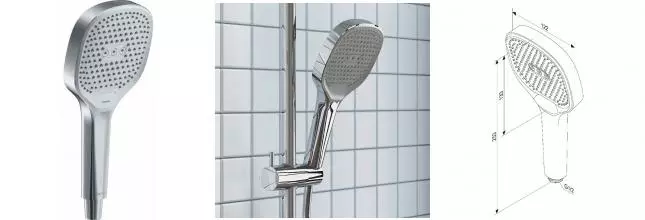 Ручная лейка «Damixa» Merkur 940020000 хром Ручная лейка «Damixa» Merkur 940020000 хром