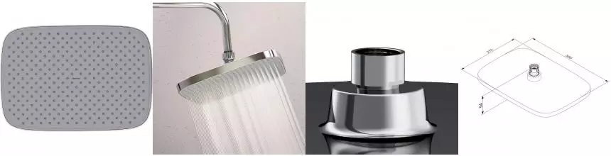 Верхний душ «Damixa» Gala 953050000 хром