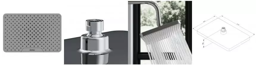 Верхний душ «Damixa» Merkur 940050000 хром