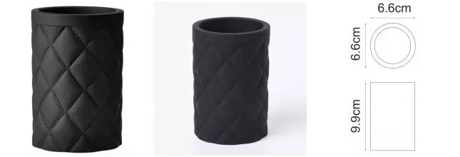 Стакан для зубных щёток «WasserKRAFT» Never K-1828 на стол чёрный