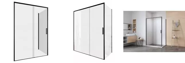 Душевое ограждение «Aquanet» Pleasure Evo AE65-N100-BT 100/90 прямоугольный прозрачный/чёрный универсальный без поддона Душевое ограждение «Aquanet» Pleasure Evo AE65-N100-BT 100/90 прямоугольный прозрачный/чёрный универсальный без поддона