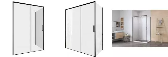 Душевое ограждение «Aquanet» Pleasure Evo AE65-N110-BT 110/90 прямоугольный прозрачный/чёрный универсальный без поддона Душевое ограждение «Aquanet» Pleasure Evo AE65-N110-BT 110/90 прямоугольный прозрачный/чёрный универсальный без поддона