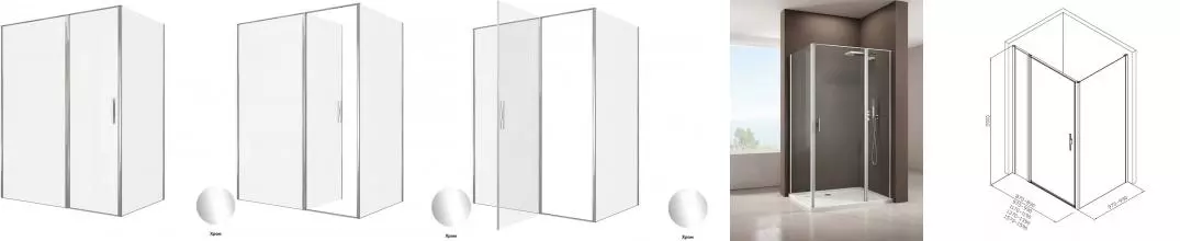 Душевой угол-ограждение «Allen Brau» Priority 160/100 прозрачный/хром без поддона универсальный Душевой угол-ограждение «Allen Brau» Priority 160/100 прозрачный/хром без поддона универсальный