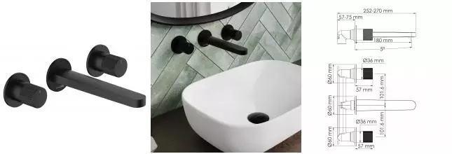 Смеситель для раковины «WasserKRAFT» Fulda 5245 чёрный матовый Смеситель для раковины «WasserKRAFT» Fulda 5245 чёрный матовый