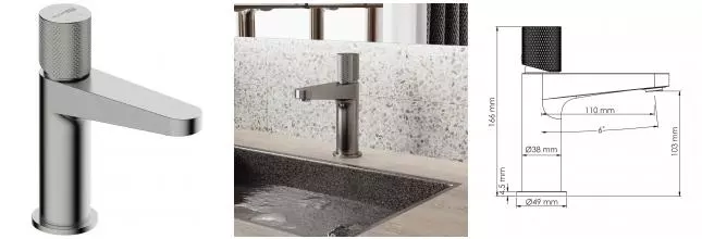 Смеситель для раковины «WasserKRAFT» Tauber 6403 никель Смеситель для раковины «WasserKRAFT» Tauber 6403 никель