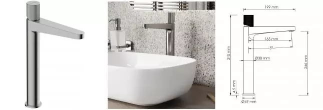 Смеситель для раковины «WasserKRAFT» Tauber 6403H никель Смеситель для раковины «WasserKRAFT» Tauber 6403H никель