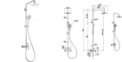 Душевая система «Allen Brau» Eclipse 5.E1006-00 хром