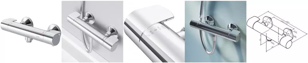 Смеситель для душа «Am.Pm» X-Joy F85A40000 с термостатом хром Смеситель для душа «Am.Pm» X-Joy F85A40000 с термостатом хром