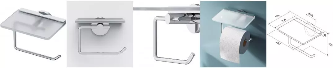 Держатель для туалетной бумаги «Am.Pm» X-Joy A85A341500 на стену хром