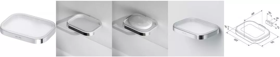 Мыльница «Am.Pm» Func A8F34200 на стену хром