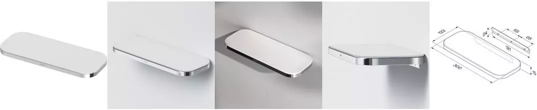 Полка в ванну «Am.Pm» Func A8F37600 на стену хром