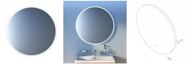 Зеркало «Am.Pm» X-Joy 80 c ИК-сенсором с подсветкой