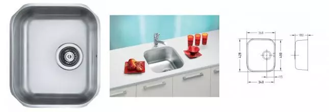 Мойка для кухни «Alveus» Variant 40 SAT-90 37/43 1130550 нержавеющая сталь Мойка для кухни «Alveus» Variant 40 SAT-90 37/43 1130550 нержавеющая сталь