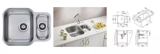 Мойка для кухни «Alveus» Duo 70 нержавеющая сталь Мойка для кухни «Alveus» Duo 70 нержавеющая сталь