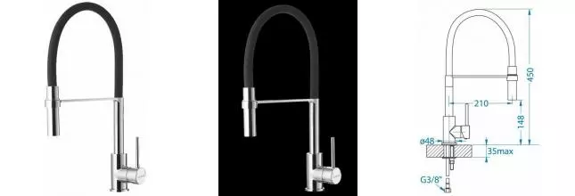 Смеситель для кухонной мойки «Alveus» Elia CHR 1129024 хром Смеситель для кухонной мойки «Alveus» Elia CHR 1129024 хром