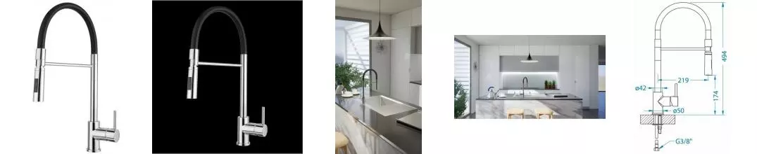 Смеситель для кухонной мойки «Alveus» Lyra-S CHR 1132184 хром Смеситель для кухонной мойки «Alveus» Lyra-S CHR 1132184 хром