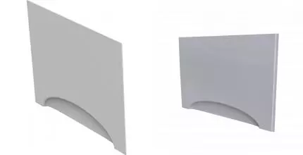 Торцевой экран под ванну «Radomir» Веста 170/75 белый левый