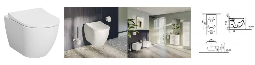 Подвесной унитаз безободковый «Vitra» Mia Round SmoothFlush 7510B003-0075 (110-003-019) белый с сиденьем дюропласт с микролифтом белое Подвесной унитаз безободковый «Vitra» Mia Round SmoothFlush 7510B003-0075 (110-003-019) белый с сиденьем дюропласт с микролифтом белое