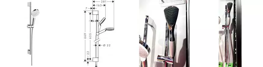 Уценка, Душевой гарнитур «Hansgrohe» Crometta 26533400 хром Уценка, Душевой гарнитур «Hansgrohe» Crometta 26533400 хром