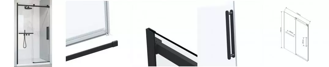 Душевая дверь «Vincea» Como Soft VDS-1CS110CLB 110/195 прозрачная/чёрная Душевая дверь «Vincea» Como Soft VDS-1CS110CLB 110/195 прозрачная/чёрная