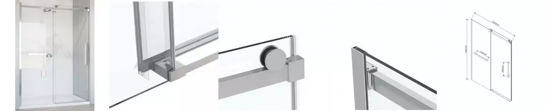 Душевая дверь «Vincea» Como Soft VDS-1CS150CL 150/195 прозрачная/хром Душевая дверь «Vincea» Como Soft VDS-1CS150CL 150/195 прозрачная/хром