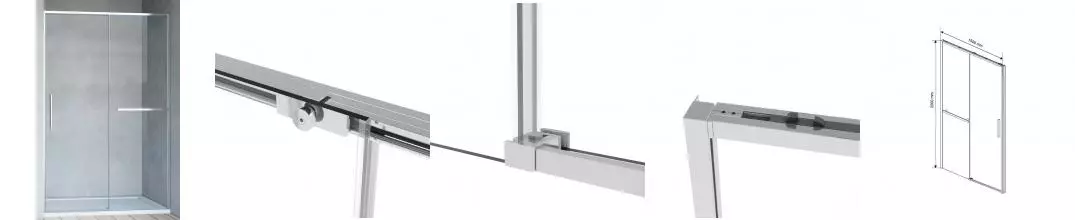 Душевая дверь «Vincea» Slim Soft VDS-1SS150CL 150/200 прозрачная/хром Душевая дверь «Vincea» Slim Soft VDS-1SS150CL 150/200 прозрачная/хром