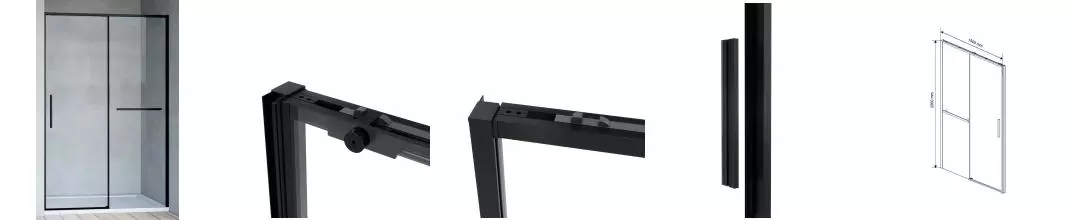 Душевая дверь «Vincea» Slim Soft VDS-1SS150CLB 150/200 прозрачная/чёрная Душевая дверь «Vincea» Slim Soft VDS-1SS150CLB 150/200 прозрачная/чёрная