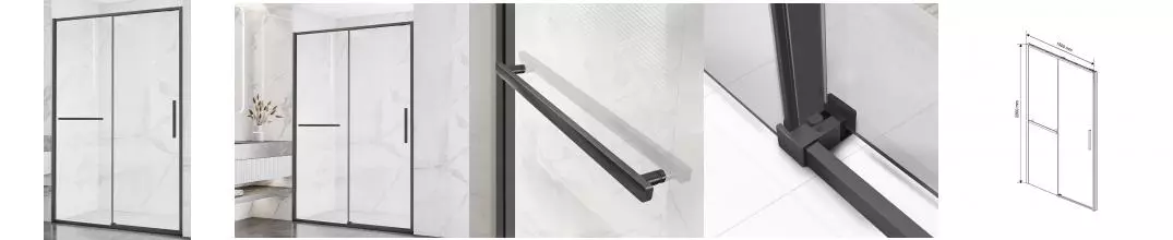 Душевая дверь «Vincea» Slim Soft VDS-1SS150CLGM 150/200 прозрачная/вороненая сталь Душевая дверь «Vincea» Slim Soft VDS-1SS150CLGM 150/200 прозрачная/вороненая сталь