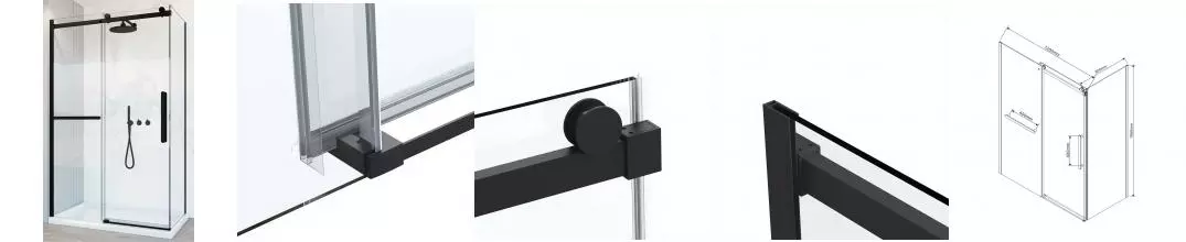 Душевой угол-ограждение «Vincea» Como Soft VSR-1CS8012CLB 120/80 прозрачный/чёрный прямоугольный без поддона универсальный Душевой угол-ограждение «Vincea» Como Soft VSR-1CS8012CLB 120/80 прозрачный/чёрный прямоугольный без поддона универсальный