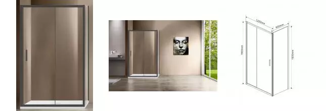 Душевой угол-ограждение «Vincea» Garda VSR-1G9012CLGM 120/90 прозрачный/вороненая сталь прямоугольный без поддона универсальный Душевой угол-ограждение «Vincea» Garda VSR-1G9012CLGM 120/90 прозрачный/вороненая сталь прямоугольный без поддона универсальный
