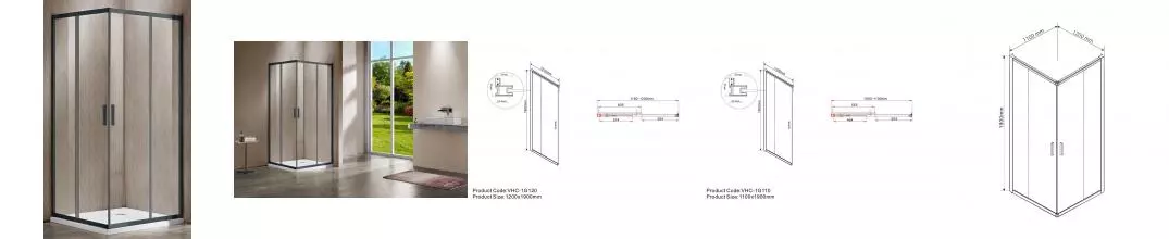Душевой угол-ограждение «Vincea» Garda VSS-1G1112CLGM 120/110 прозрачный/вороненая сталь прямоугольный без поддона универсальный Душевой угол-ограждение «Vincea» Garda VSS-1G1112CLGM 120/110 прозрачный/вороненая сталь прямоугольный без поддона универсальный
