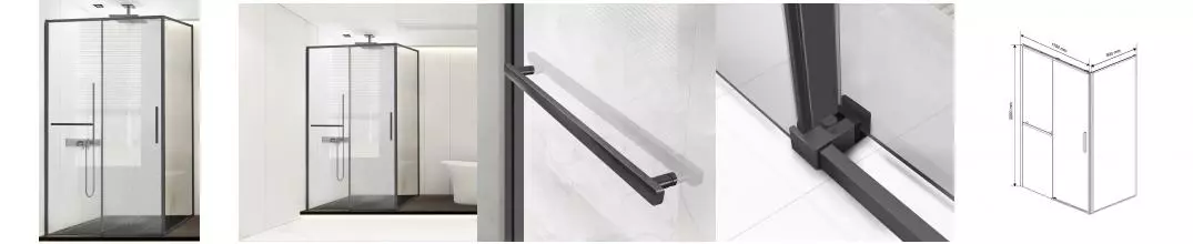 Душевой угол-ограждение «Vincea» Slim Soft VSR-1SS9011CLGM 110/90 прозрачный/вороненая сталь прямоугольный без поддона универсальный Душевой угол-ограждение «Vincea» Slim Soft VSR-1SS9011CLGM 110/90 прозрачный/вороненая сталь прямоугольный без поддона универсальный