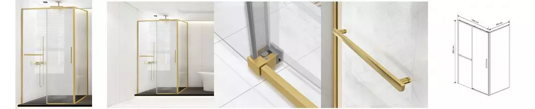 Душевой угол-ограждение «Vincea» Slim Soft VSR-1SS9012CLG 120/90 прозрачный/брашированное золото прямоугольный без поддона универсальный Душевой угол-ограждение «Vincea» Slim Soft VSR-1SS9012CLG 120/90 прозрачный/брашированное золото прямоугольный без поддона универсальный
