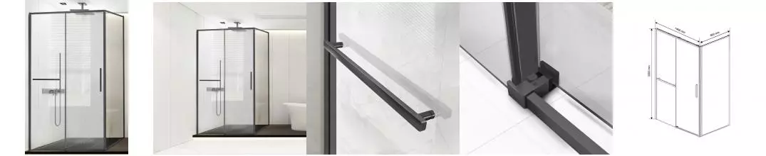 Душевой угол-ограждение «Vincea» Slim Soft VSR-1SS9014CLGM 140/90 прозрачный/вороненая сталь прямоугольный без поддона универсальный Душевой угол-ограждение «Vincea» Slim Soft VSR-1SS9014CLGM 140/90 прозрачный/вороненая сталь прямоугольный без поддона универсальный