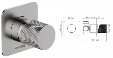 Смеситель для душа «WasserKRAFT» Tauber 6451 никель Смеситель для душа «WasserKRAFT» Tauber 6451 никель