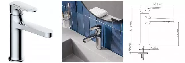 Смеситель для раковины «WasserKRAFT» Weida 3103 хром Смеситель для раковины «WasserKRAFT» Weida 3103 хром