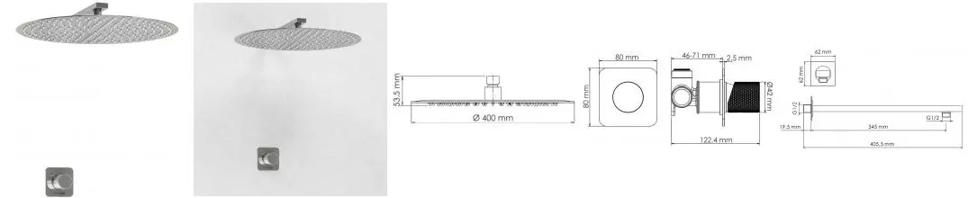 Душевая система «WasserKRAFT» Mosel A4651.090.117 хром