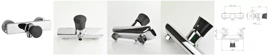 Смеситель для душа «Paini» Domus 18CR511PZ хром Смеситель для душа «Paini» Domus 18CR511PZ хром