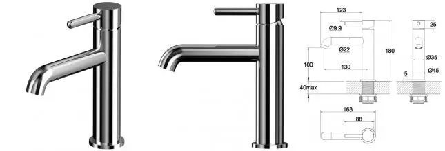 Смеситель для раковины «Whitecross» Y Y1211CR хром Смеситель для раковины «Whitecross» Y Y1211CR хром